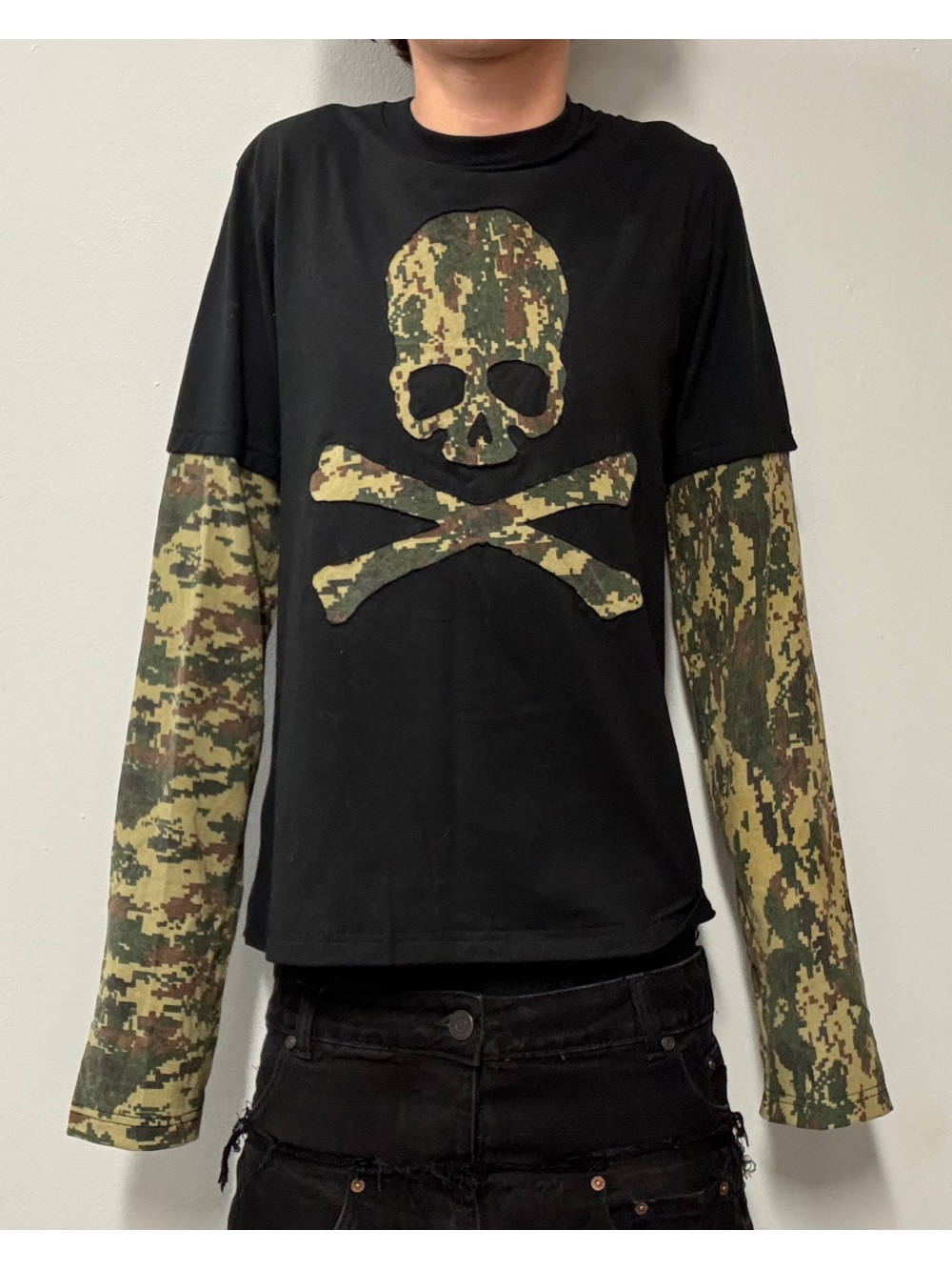 Street Fashion Us - 2026 새로운 미국 복고풍 위장 해골
