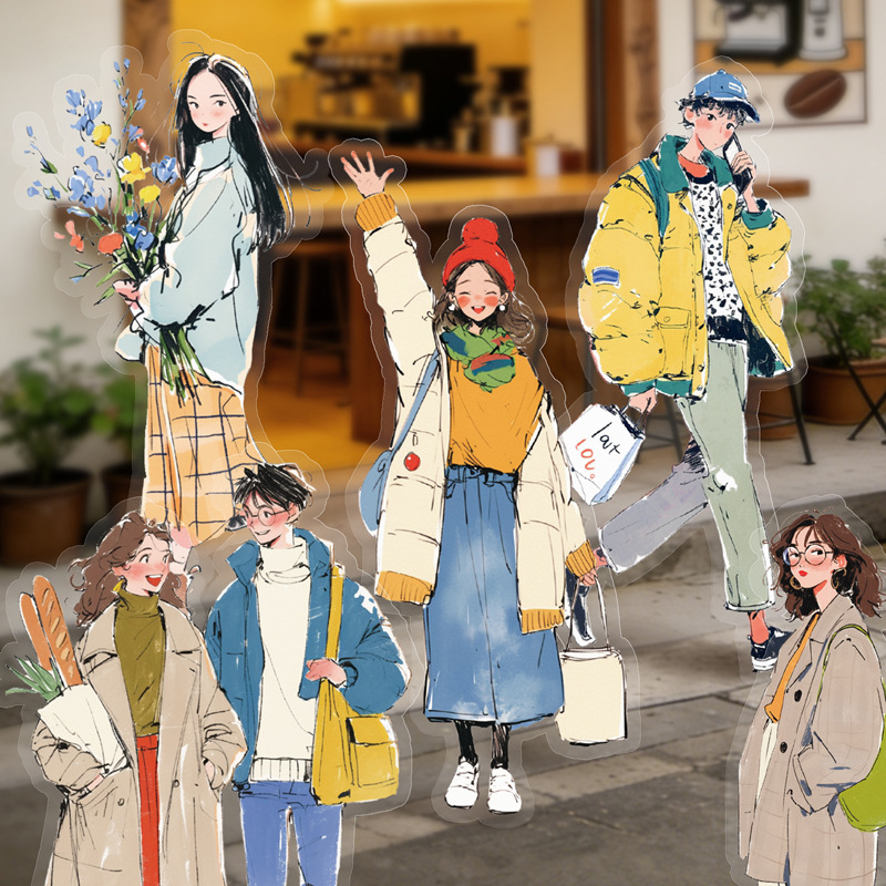 Street Fashion Theme - 20개/팩 패션 소녀 의상 테마 스티커