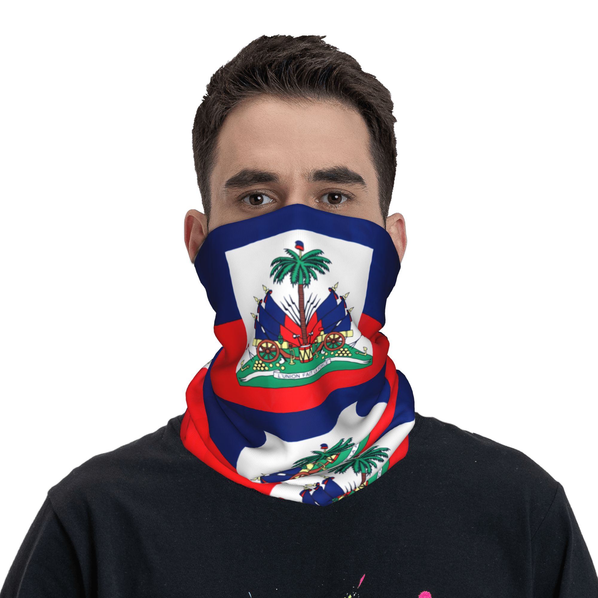 Balaclava Face Mask - 야외 스포츠 발라클라바 아이티 국기 자전거