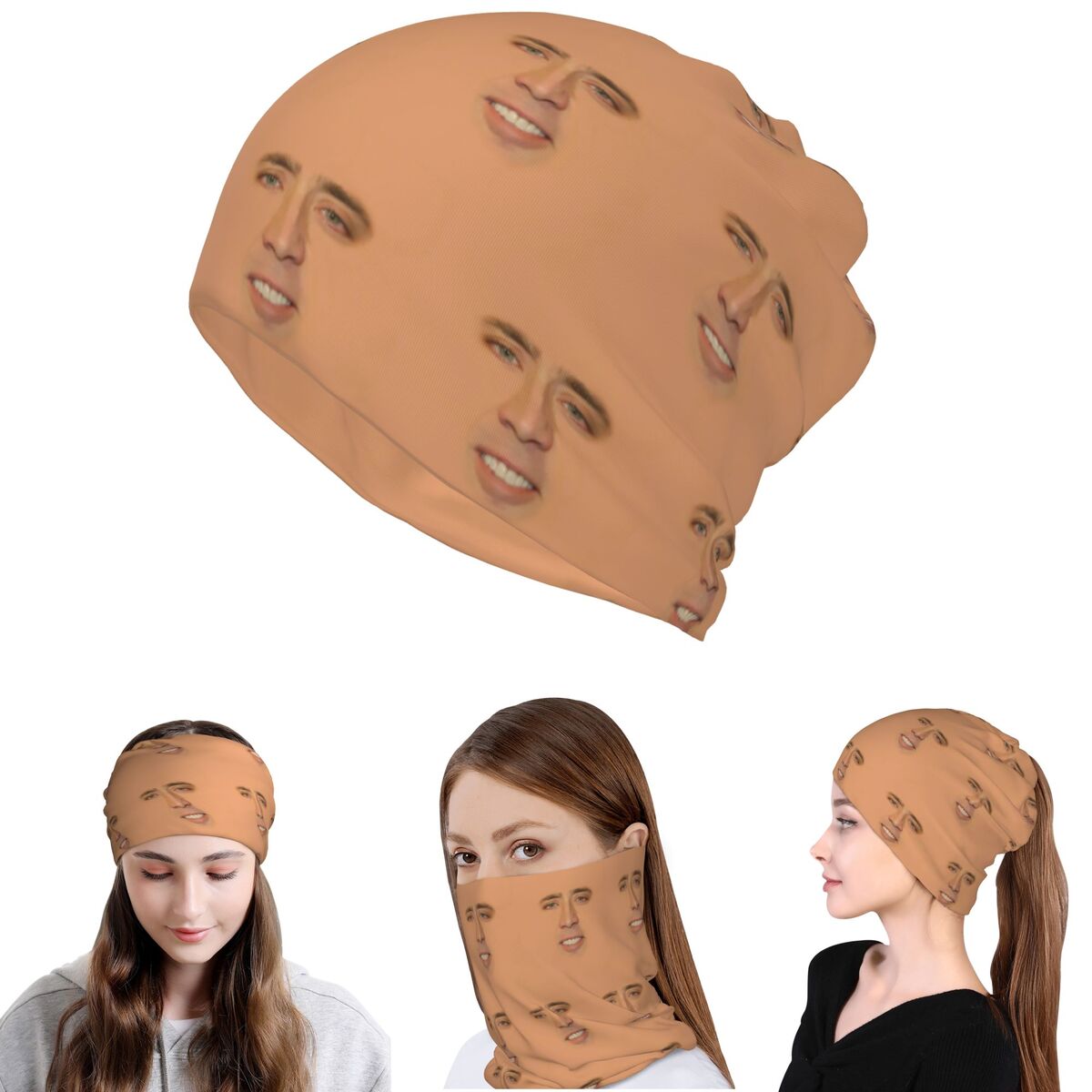 Balaclava Face Mask - 니콜라스 케이지 풀페이스 반다나 넥 커버