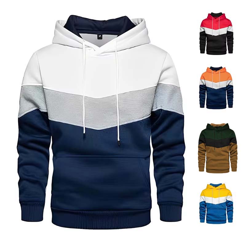 Street Fashion Fall 2025 - 2025 신상 남성 패치워크 후드티 아웃도어