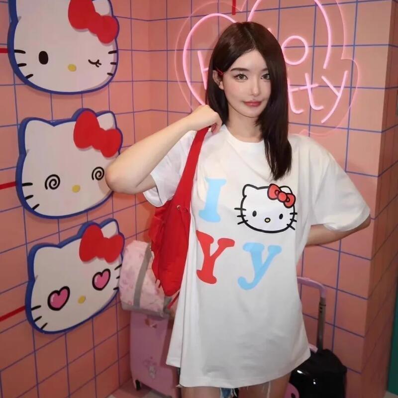 Street Fashion Us - 반팔 산리오 여름 순면 유니섹스 티셔츠