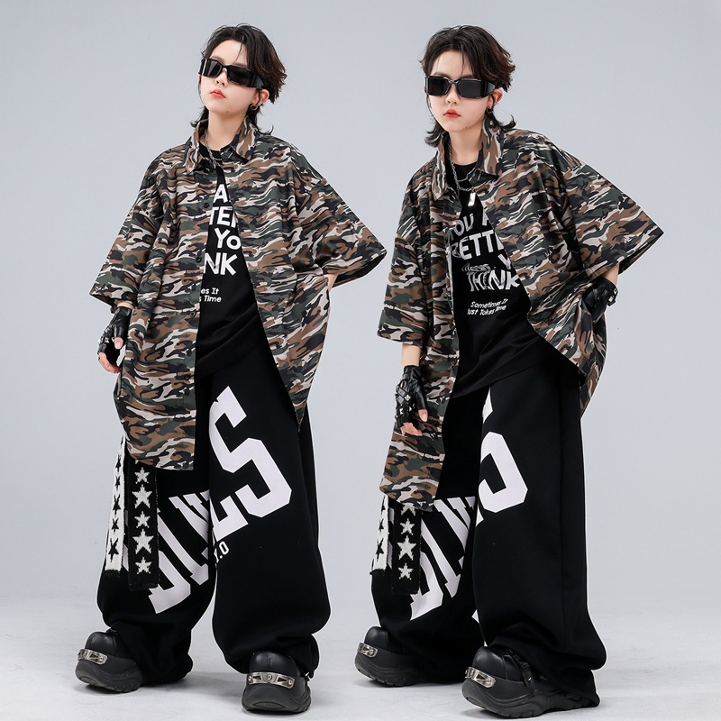 Street Fashion Boy - 남아용 새로운 힙합 의류, 스트릿 댄스