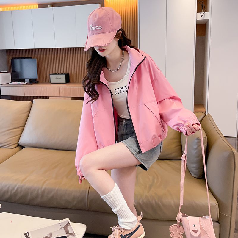 패션 숏 후드 여성 재킷 2026 신상 봄 핑크 루즈핏 - Italy Fashion Street 리뷰 및 가격