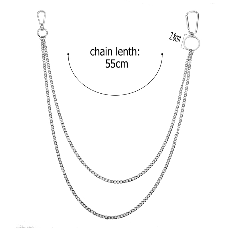 청바지 바지 키 체인에 1PC 스테인레스 스틸 긴 열쇠 - Street Fashion Goth 리뷰 및 가격