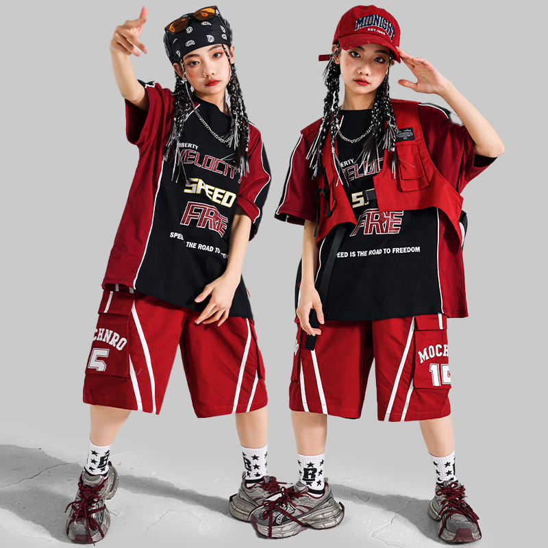 십대 패션 힙합 재즈 댄스 의상 티셔츠 반바지 의류 세 - Street Fashion Girls 리뷰 및 가격