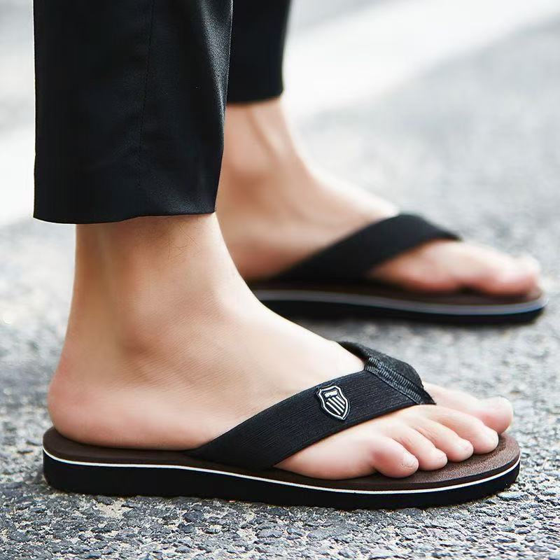 남성 여름 캐주얼 플립플랍 패션 비치 슈즈 논슬립 플랫 - Street Fashion Style Male 리뷰 및 가격