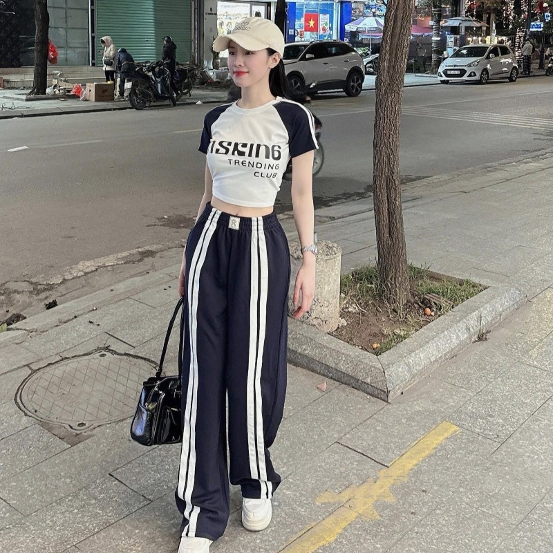 여성 여름 신상 패션 수트 어깨 소매 반팔 티셔츠 하이 - Street Fashion Us 리뷰 및 가격