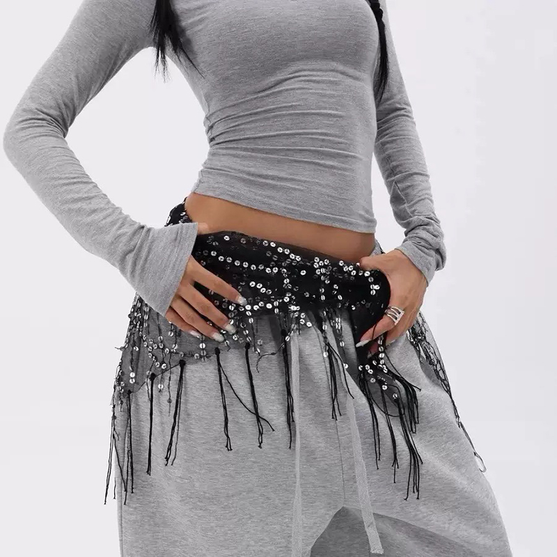 패션 스팽글 벨리댄스 벨트 태슬 재즈댄스 힙 스카프 스 - Street Fashion India 리뷰 및 가격