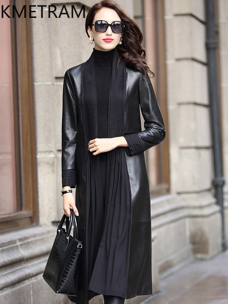 KMETRAM 100% 천연 양가죽 여성 가죽 재킷 고 - Street Fashion Fall 2025 리뷰 및 가격