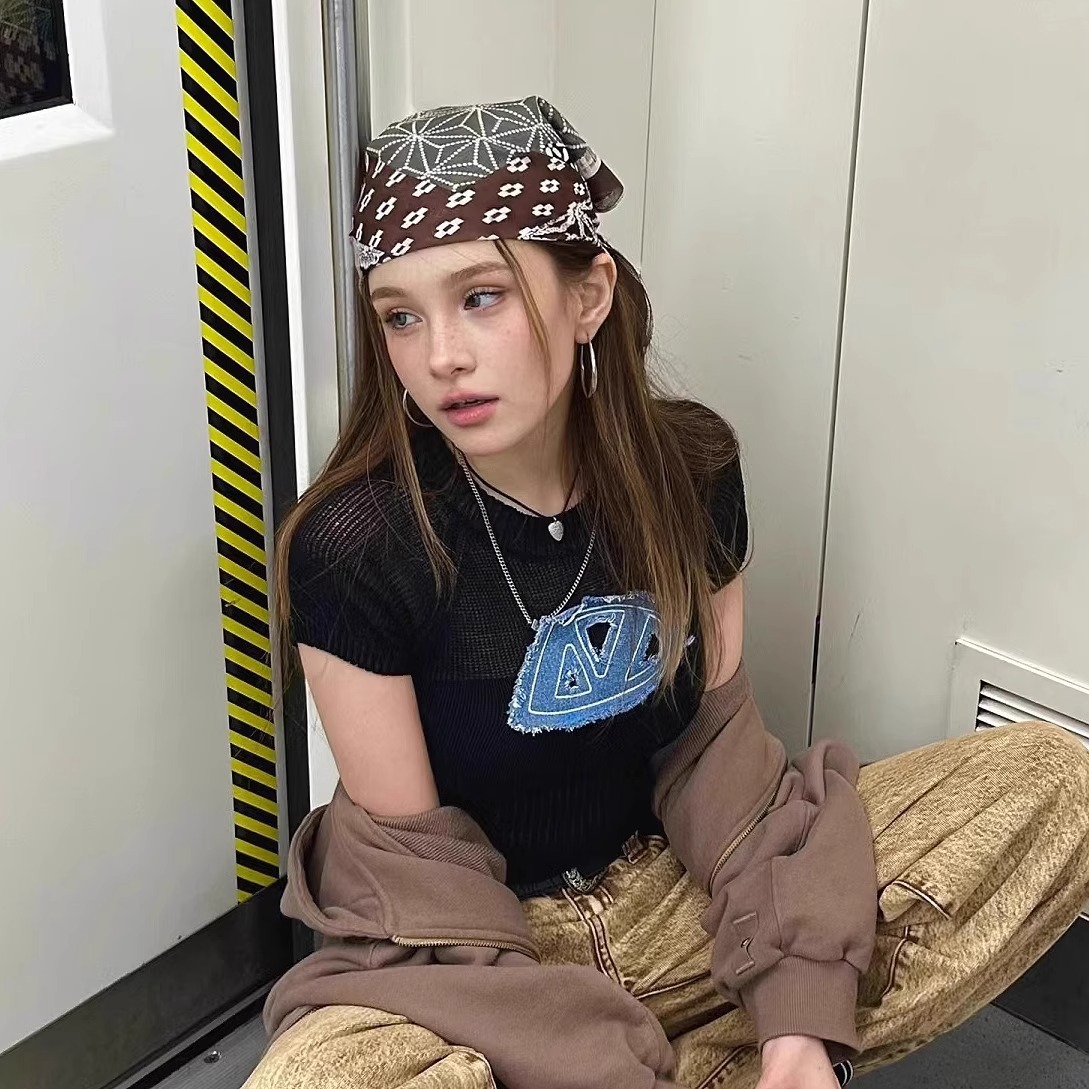 레트로 아메리칸 스타일 헤드스카프 헤어밴드 장식 트렌디 - Street Fashion Girls 리뷰 및 가격
