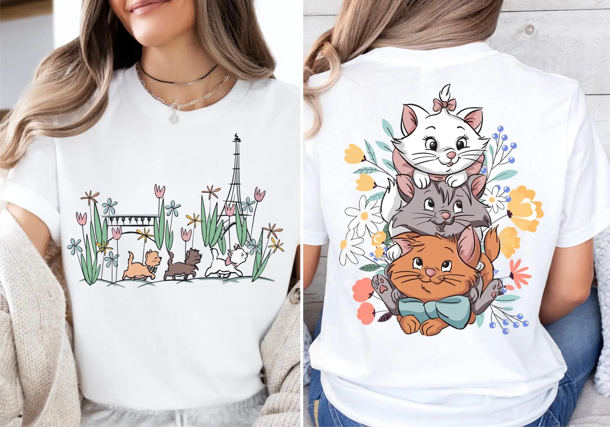 여성 여름 만화 새 티셔츠 The Aristocats  - Italy Fashion Street 리뷰 및 가격