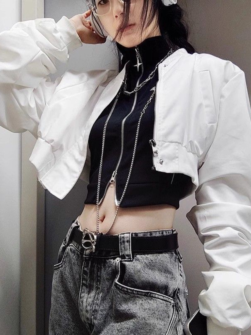 2026년 신상 여름 핫걸 숏 베스트 다크 펑크 고스  - Street Fashion Goth 리뷰 및 가격
