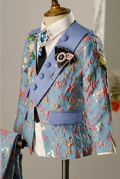 2023 최신 디자인 소년 정장 자카드 아동 드레스 잘 - Street Fashion Boy 리뷰 및 가격