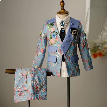 2023 최신 디자인 소년 정장 자카드 아동 드레스 잘 - Street Fashion Boy 리뷰 및 가격
