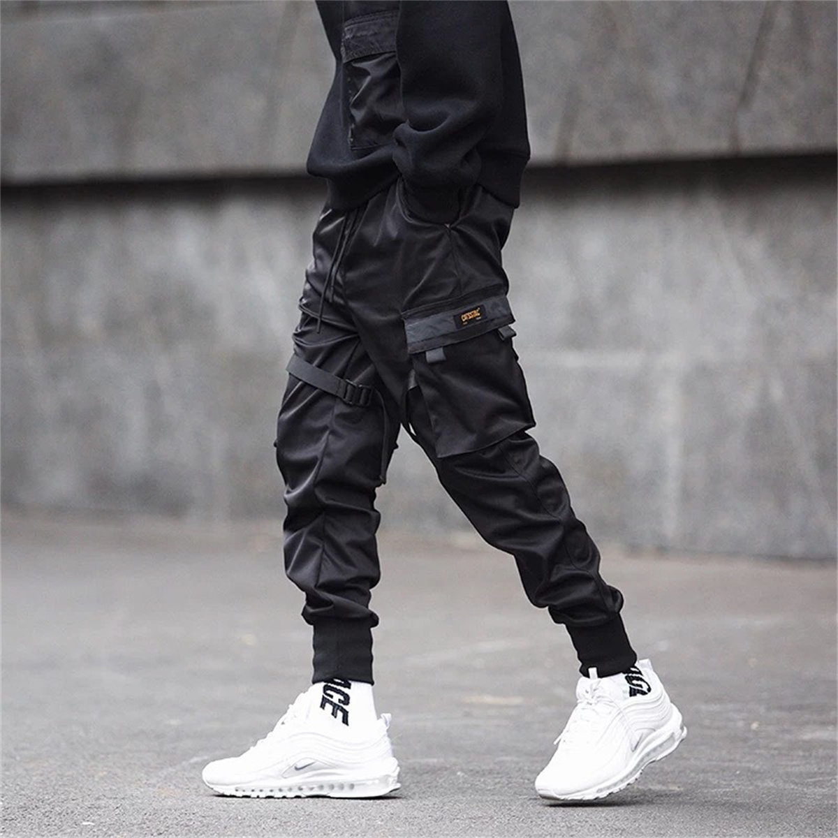 블랙 힙합 카고 바지 여름 다목적 패션 브랜드 바지 패 - Street Fashion In Korea 리뷰 및 가격