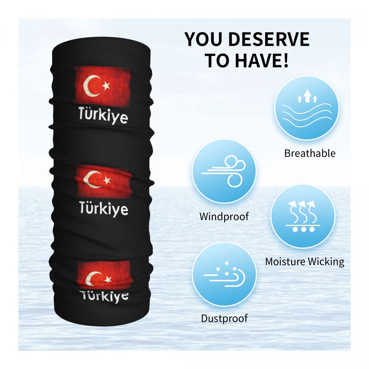 Turkiye 터키 국기 선물 디자인 반다나 목 각반  - Balaclava Face Mask 리뷰 및 가격