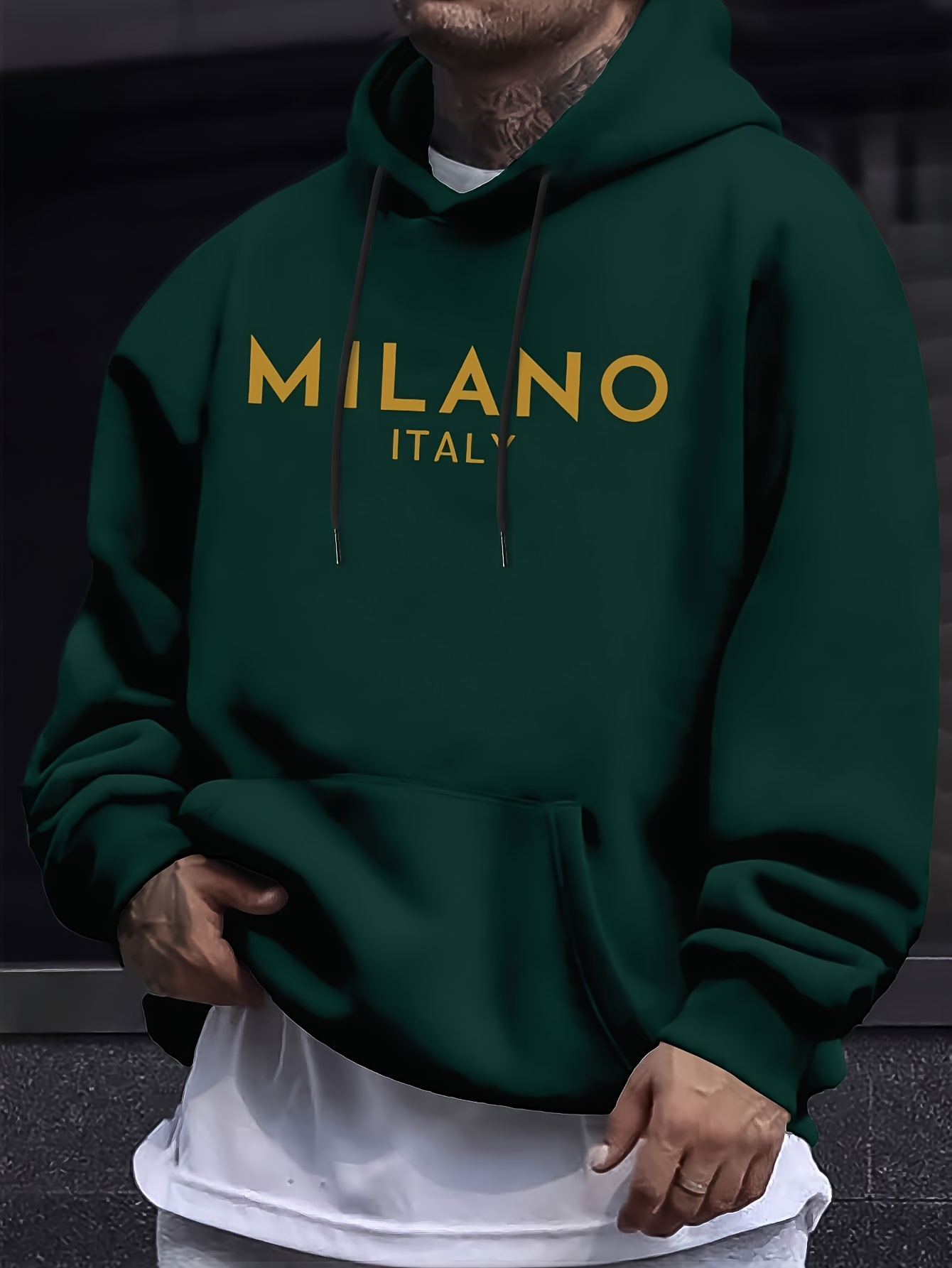 밀란 레터 남녀 공용 후드티 풀오버 야외 스트리트 캐주 - Street Fashion Of Milan 리뷰 및 가격