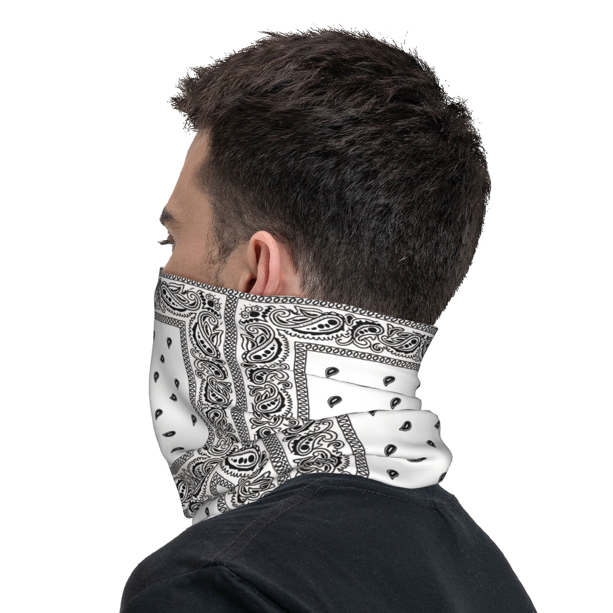 야외 스포츠 발라클라바 블랙 화이트 페이즐리 보더 자전 - Balaclava Face Mask 리뷰 및 가격