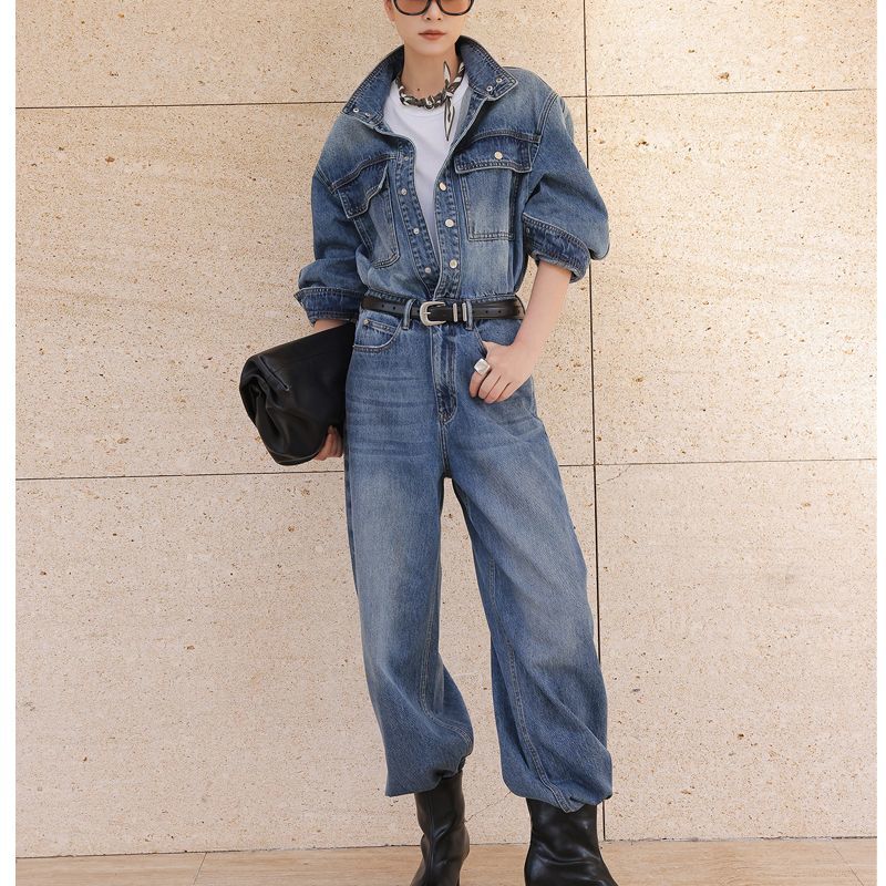 레트로 패션 만능 데님 점프수트 여성용 신상 한국 버전 - Street Fashion Jeans 리뷰 및 가격