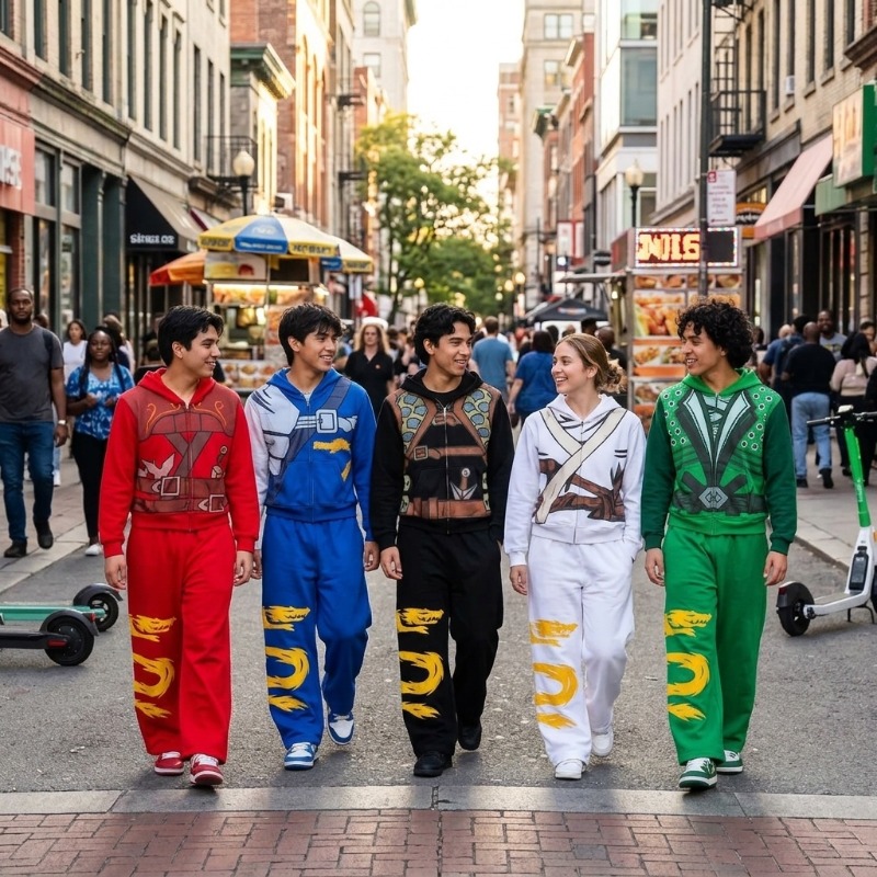 닌자 워리어 아머 후드 세트 남성용 드래곤 그래픽 투피 - Street Fashion Us 리뷰 및 가격