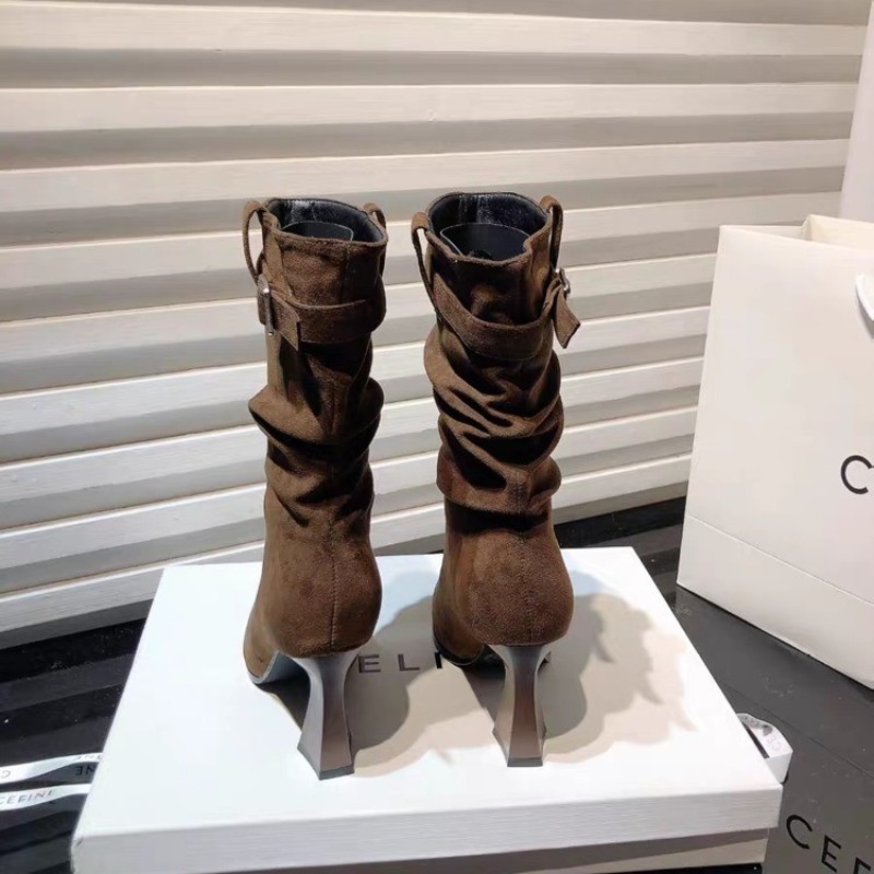 2025 신상 패션 플리츠 미드튜브 스키니 힐 파일 부 - Street Fashion Fall 2025 리뷰 및 가격