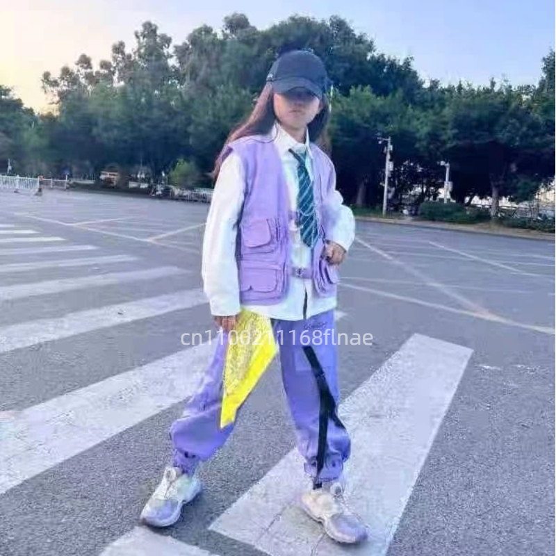 어린이 스트리트 댄스 및 힙합 공연 의상 세트, 여아  - Street Fashion Boy 리뷰 및 가격