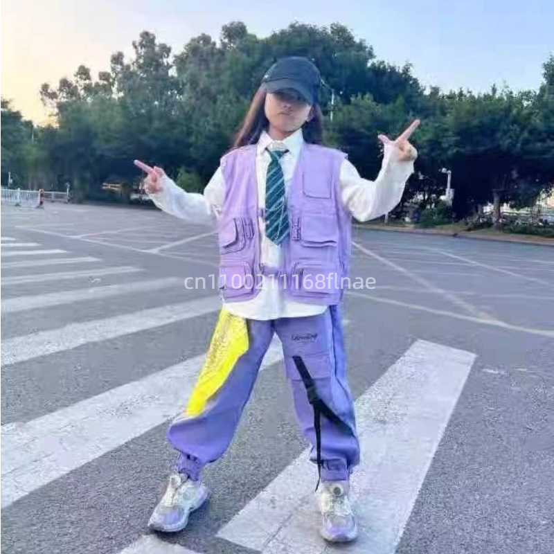 어린이 스트리트 댄스 및 힙합 공연 의상 세트, 여아  - Street Fashion Boy 리뷰 및 가격