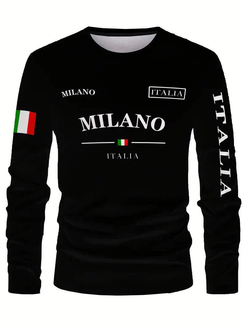2026 봄/여름 남성용 긴팔 티셔츠 스트리트 패션 미 - Street Fashion Of Milan 리뷰 및 가격